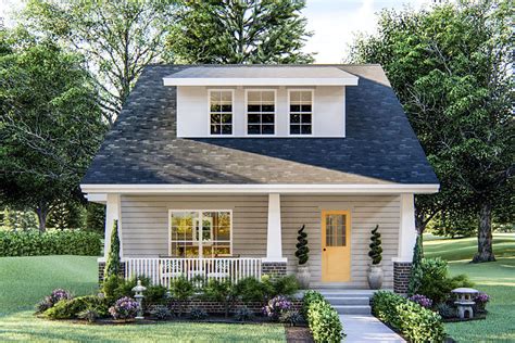 Two-Story Cottage Plan with Shed Dormer - 62809DJ | Architectural ...