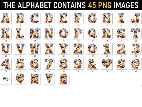 One Piece Alphabet Letters png - MR ALPHABETS