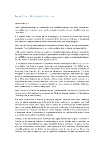 Historia Del Derecho APUNTES Pdf