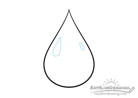 How To Draw A Water Drop Step By Step Easylinedrawing