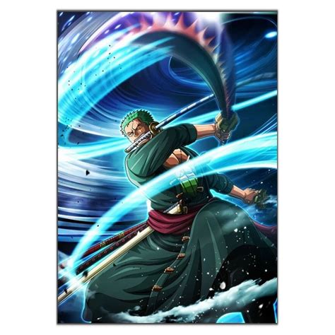 Tableau One Piece Zoro Storm Laboutique Onepiece