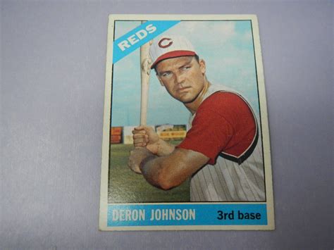 Topps Baseball Deron Johnson Cincinnati Reds Ebay