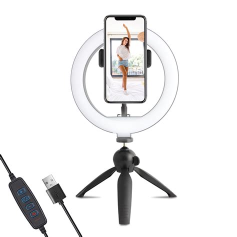 Coreaudio Led Selfie Ring Light With Phone Stand Desktop Tripod