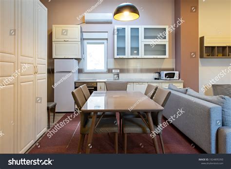 interior small open plan apartment stock photo  shutterstock