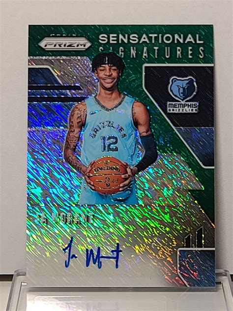 2019 20 Prizm Ja Morant RC FOTL Green Shimmer 25 SS Auto EBay