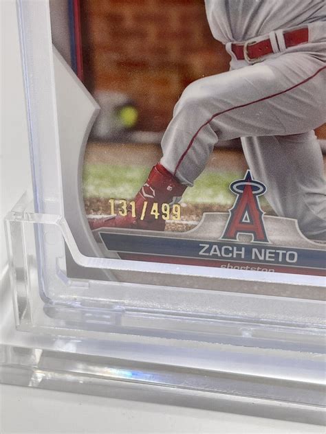 Zach Neto 2023 Bowman Chrome RARE Refractor 499 Rookie Card RC BCP