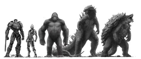 Godzilla Ultraman Gipsy Danger Godzilla King Kong And 2 More Godzilla And 8 More Drawn By