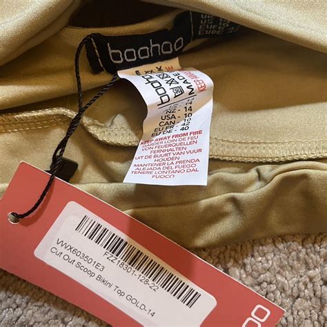 Boohoo Women S Gold Bikini And Tankini Tops Depop