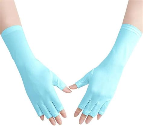 Asudaro Uv Handschuhe Paar Uv Schutz Handschuhe Gel Manik Re