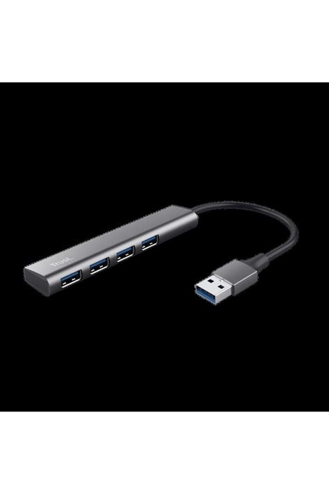 Trust 4 Bağlantı Noktalı Uyumlu USB 3 2 Hub TRU 24947 Gri Fiyatı