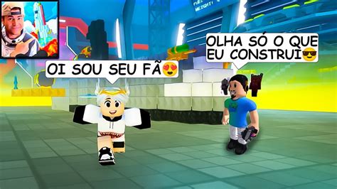 Encontrei um Youtuber Famoso Perdido no Espaço Roblox YouTube