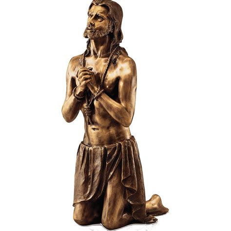 Statua Cristo H X X Fusione A Cera Persa Biondan