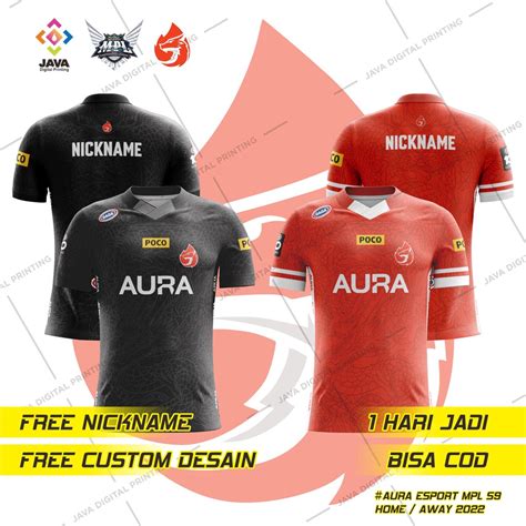 Jual Jersey Aura Fire Baju Kaos Esport Mpl Season Terbaru