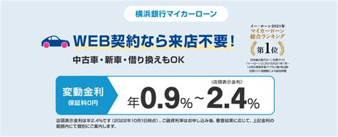 横浜銀行マイカーローンとは？審査の流れや金利・おすすめの人の特徴