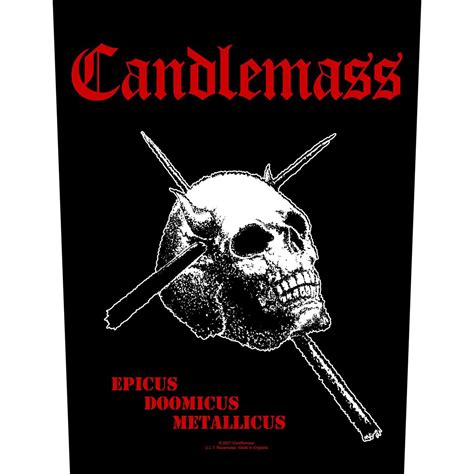 Candlemass Epicus Doomicus Metallicus Backpatch Unkind Merchandise