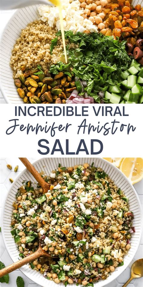 Viral Jennifer Aniston Salad Gluten Free Recipe Salad Recipes