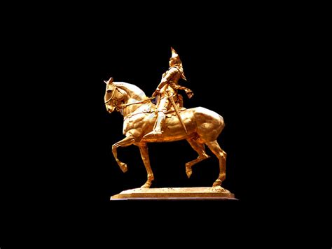 Golden Horse Riding Knight Statue Psd Png Images Psd Free Download