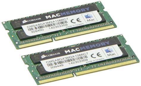 Memória Sodimm Notebook Ddr3 8gb 1066 Mac Corsair 1391 R 296 00 em