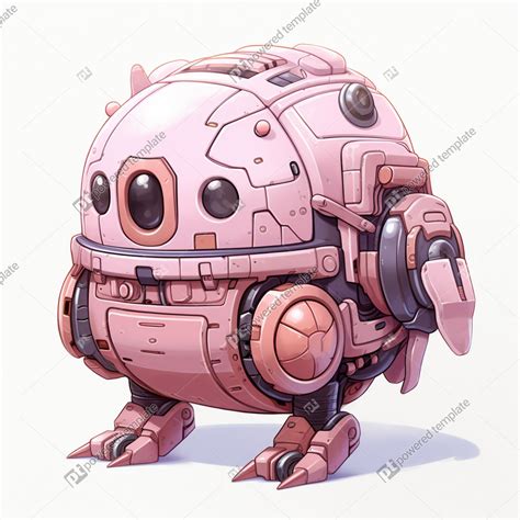 Anime-style Robot Hybrid Baby Chansey and Tangela - Full Body Illustration | Free, AI Image ...