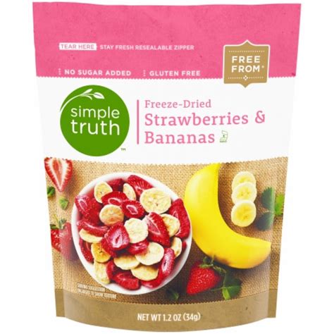 Simple Truth Freeze Dried Strawberries Bananas 1 2 Oz Smiths