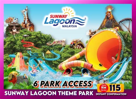 Sunway Lagoon Theme Park Admission Tickets One Day Pass Tickets