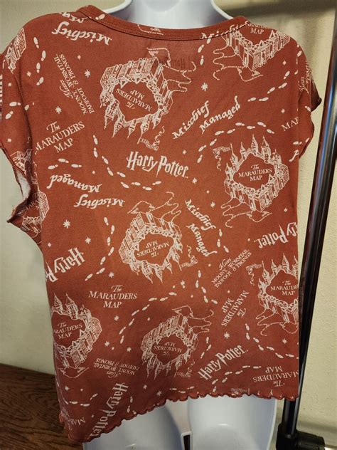 Harry Potter The Marauders Map Shirt Women S Size La Gem