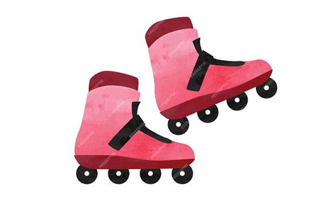 Colorful Ice Skates Winter Sport Activity Shoes Clip Art Clipart