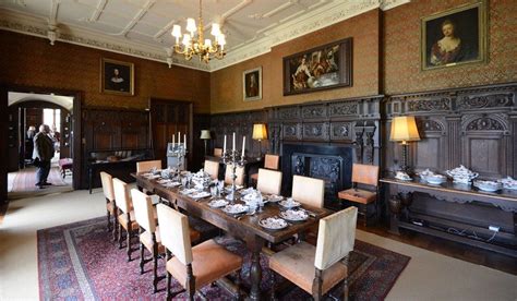 Scotney Castle | Dining room, Oak dining room, Dining