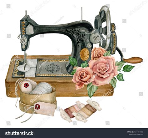 Pink Sewing Machine Clipart