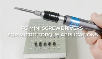 Fg Mini Preset Torque Screwdrivers Mountz