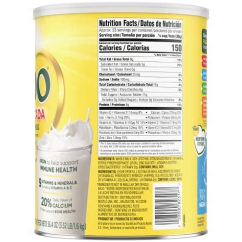 Nido Fortificada Powdered Drink Mix Dry Whole Milk Powder With