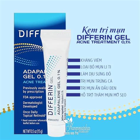 Kem Tr M N Differin Gel Acne Treatment Tu P G