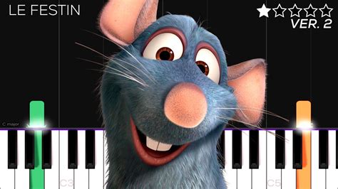 Ratatouille Le Festin Easy Piano Tutorial Youtube