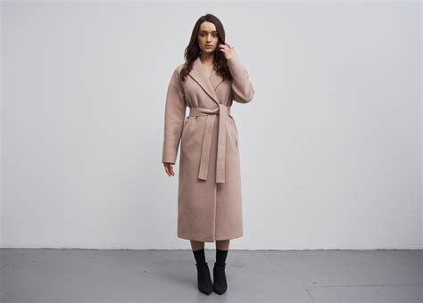 Taupe Coat Women Wool Coat Wool Coat Latte Long Latte Coat Etsy