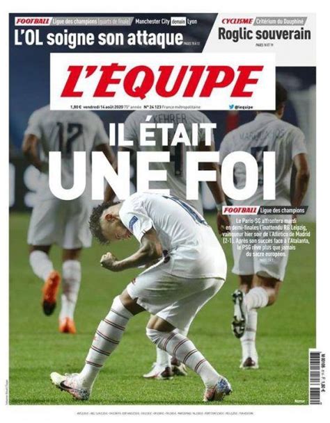 Lequipe 14 Août 2020 Télécharger Journaux Français Pdf Équipe