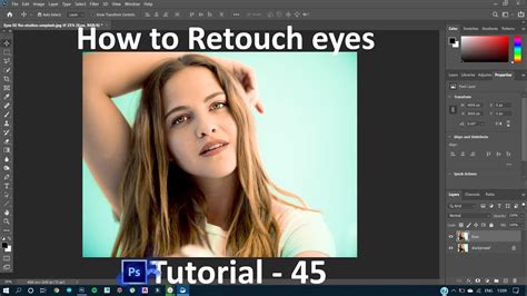 Adobe Photoshop Tutorial 45how To Retouch Eyes🔥🔥🔥 Youtube