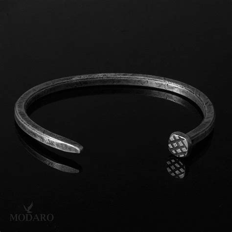 Pulseira Masculina De Prata Estilo Bracelete P Modaro Joias