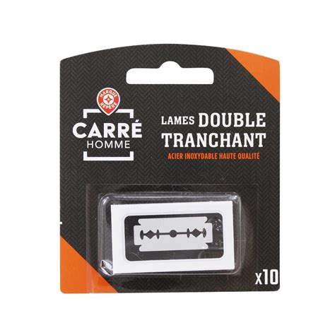 Lames Double Tranchant X Carre Homme Drive Z Eclerc