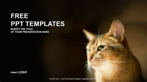 Free Cute Cat Scene Concept Powerpoint Template Designhooks