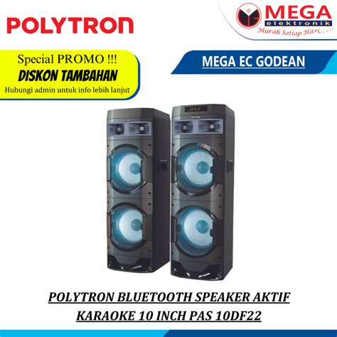 Jual Speaker Polytron Bluetooth Speaker Aktif Karaoke 10 Inch Pas