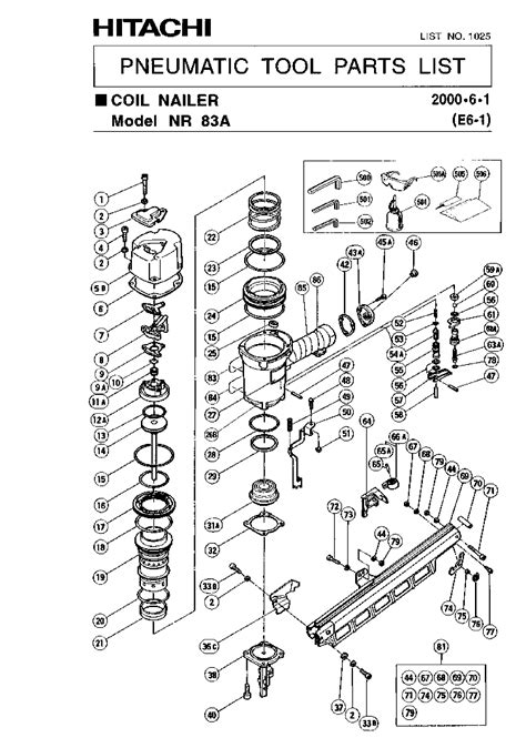 Hitachi Framing Nailer Parts Diagram