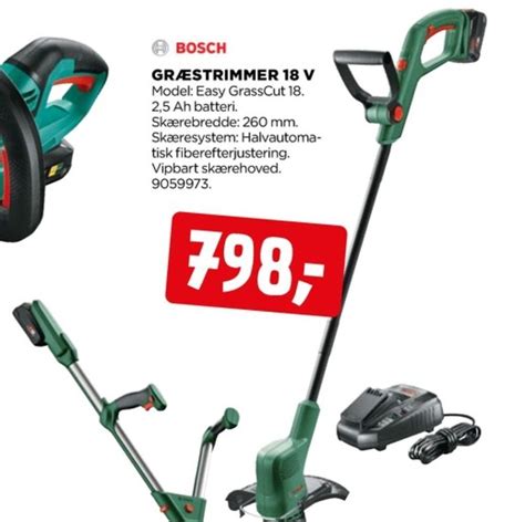 Bosch græstrimmer tilbud hos jem fix