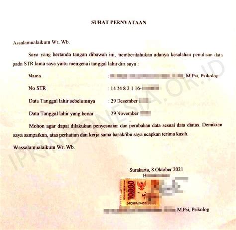 45 Contoh Surat Pernyataan Ganti Foto Ktp Kumpulan Letter Porn Sex