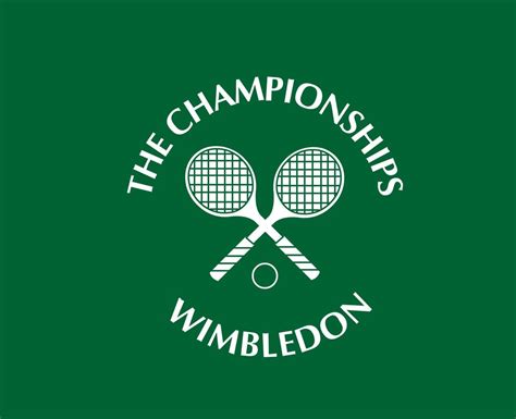 The championships Wimbledon Logo White Symbol Tournament Open Tennis ...