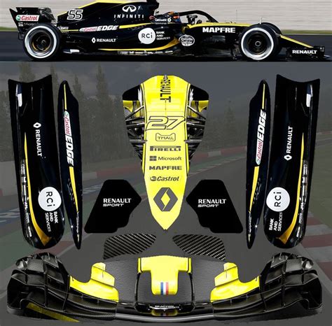 New Renault F Lotus Sticker Kit For Tonykart Otk M Pods Nosecone