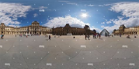 360° View Of Louvre Museum Paris Alamy