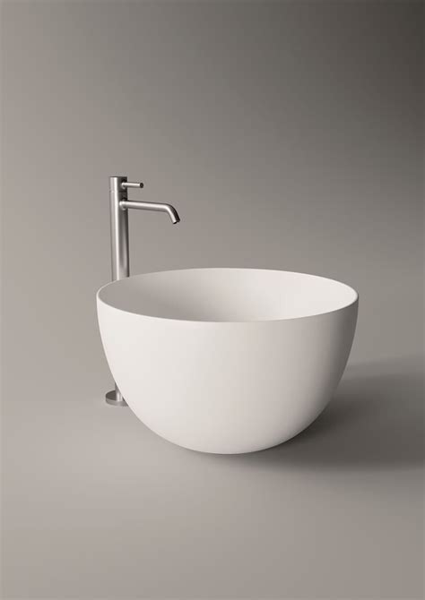 UNICA Lavabo Da Appoggio Rotondo In Ceramica By Alice Ceramica Design