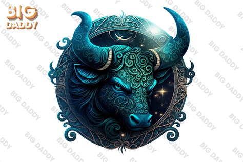 Taurus Zodiac Sign Clipart Graphic By Big Daddy · Creative Fabrica