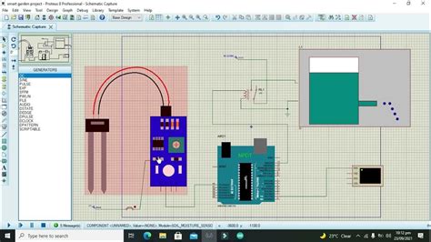 Smart Farm Irrigation System Simulation With Arduino In Proteus Youtube