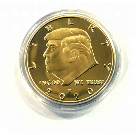 2020 President Donald Trump Liberty Gold Plated EAGLE Commemorative Coin